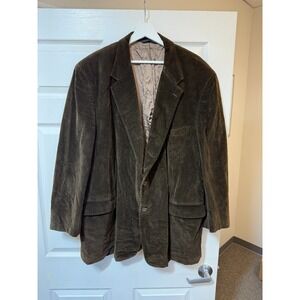 Brooks Brothers Jacket Mens 50L Brown Corduroy Sportcoat Chore Blazer